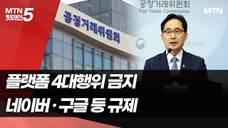 플랫폼법 대신 '공정거래법 개정'...빅테크, 법위반시 매출 8% 과징금 / 머니투데이방송 (뉴스)