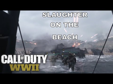 SLAUGHTER ON THE BEACH | COD WW2 War Game Mode (CALL OF DUTY WORLD WAR ll)