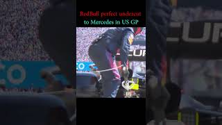 RedBull's perfect undercut to Mercedes in US GP #shorts #f12022 #shorts #bottas #f12021#abudhabi