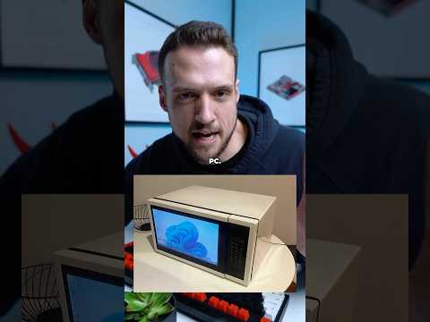 He Built a Gaming PC Inside a Microwave 😱
