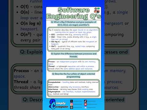 Software Engineering Interview Questions Part 1 #softwareengineerjobs #softwareengineer #interview