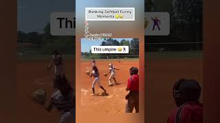 Ranking Softball Funny Moments 🥎😂 #softball #funny