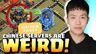 Chinese servers are like an ALTERNATE UNIVERSE! GOLDEN TICKET FINALS! Clash of Clans
