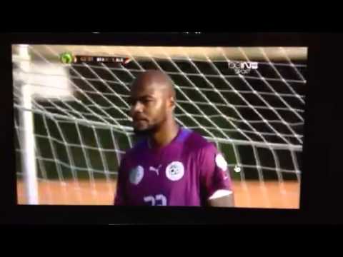 Burkina Faso vs Algeria  Bance missing the first penalty