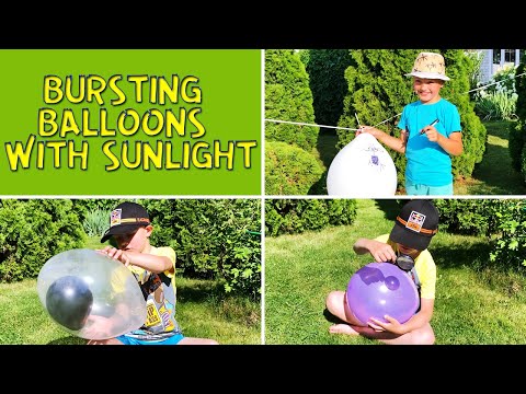 Summer Experiments with Balloons and Sunlight | 4 experiments for kids