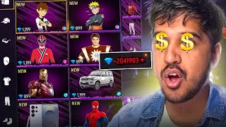 BUYING EVERY FREE FIRE RARE ITEM IN 2 MILLION DIAMONDS 🤑