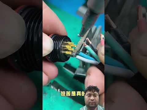 waterproof head connector solding