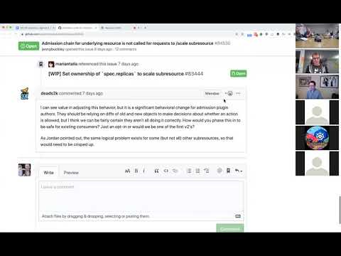 Kubernetes SIG API Machinery 20191106