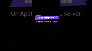 Explaining Subscription with Apollo GraphQL server #webproject #graphql #typescript #react