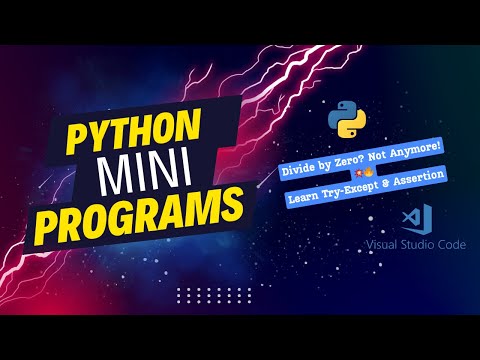 Python Mini Programs in VS Code: Assertion & Exception Handling Made Easy! 🔍🐍