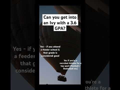 Can you get into an Ivy with a low GPA? #collegeadmissions #ivyleague