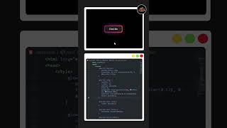 Glowing Button Hover Animation using HTML & CSS | Satisfying Hover Effect #shorts