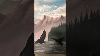 The whale tail Ha! #livestreamartist #whaleart