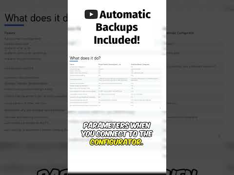 Backup Your Parameters Automatically! #shorts