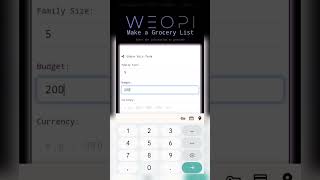 Effortlessly create your grocery list with the help of Weopi AI Forms📌Weopi.com#website #AItutorials