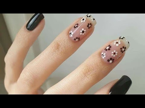 Black & White Nails Art Design Ideas!! Black Nails Art Design!#shorts#nailartdesignideas#UNIQUEWORLD