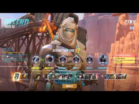 Overwatch - Competitive game play as Genji and Reinhardt my dude LrdHarlequin. (9/25/16)