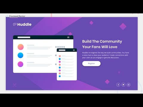 Huddle landing page - Frontend Mentor Challenge