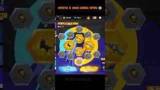FF NEW M1014 X M60 RING EVENT SPIN 😱 ONLY SPEND 1000 💎🔥#ff #freefire #ffnewevent #shortsfeed #shorts