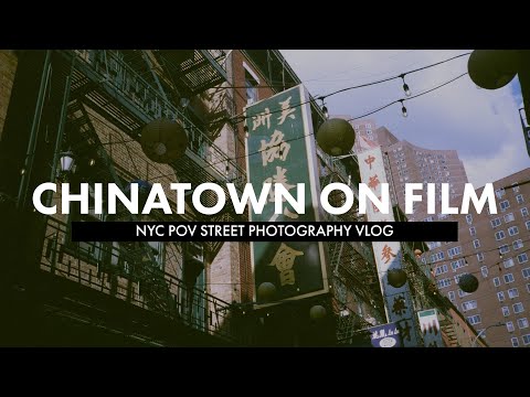 Film Photography in Chinatown NYC | POV Street Photography Vlog | Nikon L35AF + Lomochrome Color 92'