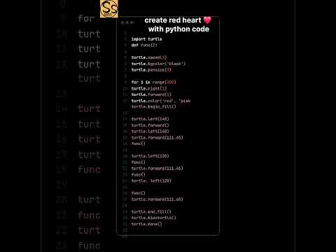 💖 Create a Red Heart with Python Code!