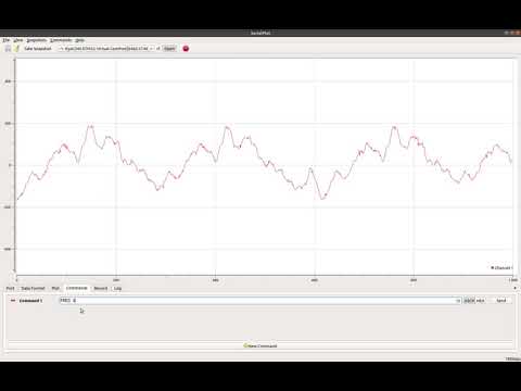 USB accelerometer and SerialPlot