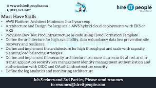AWS Application Jobs | DETROIT, MI | Job ID 32213 |