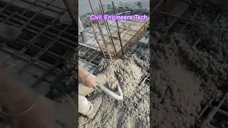 Compaction during casting #civilengineering #civilengineeringknowledge #youtubeshorts  #viralshorts