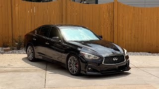 POV Drive | Infiniti Q50 Red Sport 400 – New Exhaust Installed… Too Loud?!