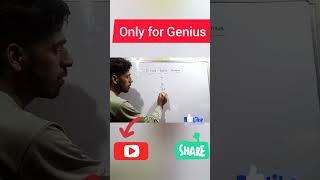 Puzzle for Genius/Math tricks/#shorts #shortvideo #viralvideo #mathtricks #mathwallah