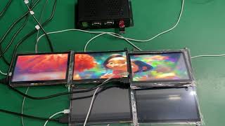 Mekotronics D58 RK3588 6 HDMI output in horizontal places