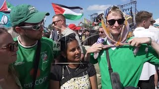 Fans discuss Kneecap's controversial performance at Glastonbury