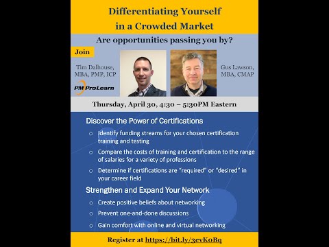 Webinar Recording - Differentiate Yourself In a Crowded Market