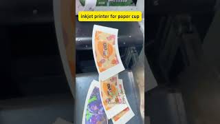 Paper cup printing machine #inkjetprinter #digitalprinting #cmyk #papercup #machine #factory