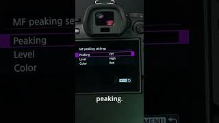 How to use focus peaking | Canon R6 mirrorless | Service Photo #photoequipment #photography #canon