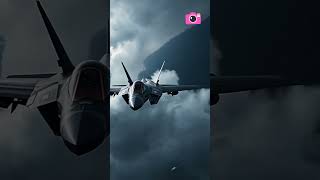 Stealth Fighter Soars Through the Storm! ⚡✈️ #Shorts