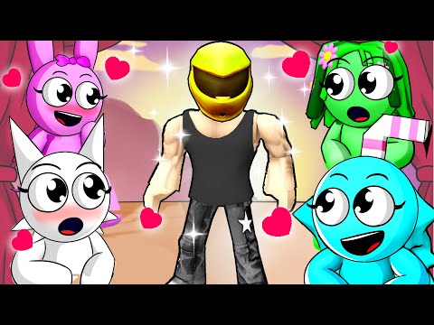 Sprunki GRAY IS So Handsome He Wears A HELMET TO Avoid Girls | Berry Sprunki