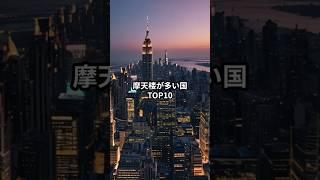 【最新版】摩天楼が多い国ランキング 2025！高層ビルやタワマンが一番多い国はどこだ！？日本は何位！？#タワマン #摩天楼 #高層ビル #ランキング #雑学 #top10