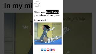When your Boss scolds you  in front of Everyone 😂#aldazzle #officememe #officelife