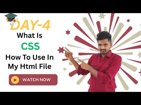 4️⃣Day-4:🤔What is css and how to include css in my html file 🧾|selectors|box model|id||class
