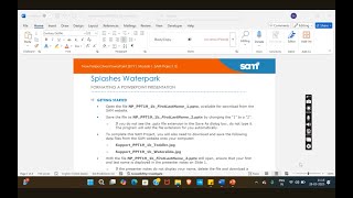 New Perspectives PowerPoint 2019 | Module 1 SAM Project 1b | Splashes Waterpark