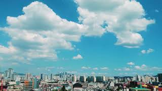 도시,풍경,여름,구름,하늘,타임랩스,MA543 다온폰트 영상소스