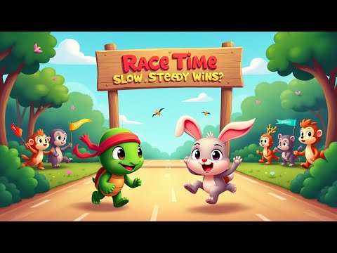 Rabbit Aur Turtle Ki Kahani | Moral Story in Urdu | Kids Story by Smile Times