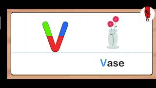 learning alphabets abcd - phonics sound abc lesson for V | BJ Kids Love
