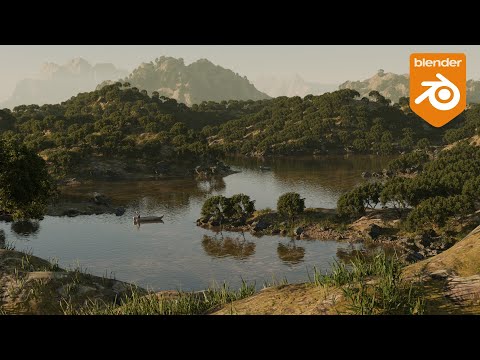 Creating an Environment with Blender3D | Timelapse