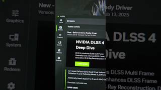 New Update Nvidia Drivers DLSS 4 #nvidia #dlss4