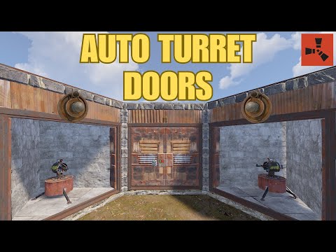 🔥 Rust Auto Turret Defense – HBHF Sensor + Auto Door Setup!