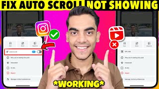 Fix Auto Scroll Instagram Reels Option Not Showing | Fix Instagram Auto Scroll Reels Not Showing