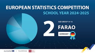 European Statistics Competition: 2nd place FARAO from Germany