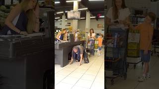 Little Boy Shames Rude Cashier with Kindness #shorts